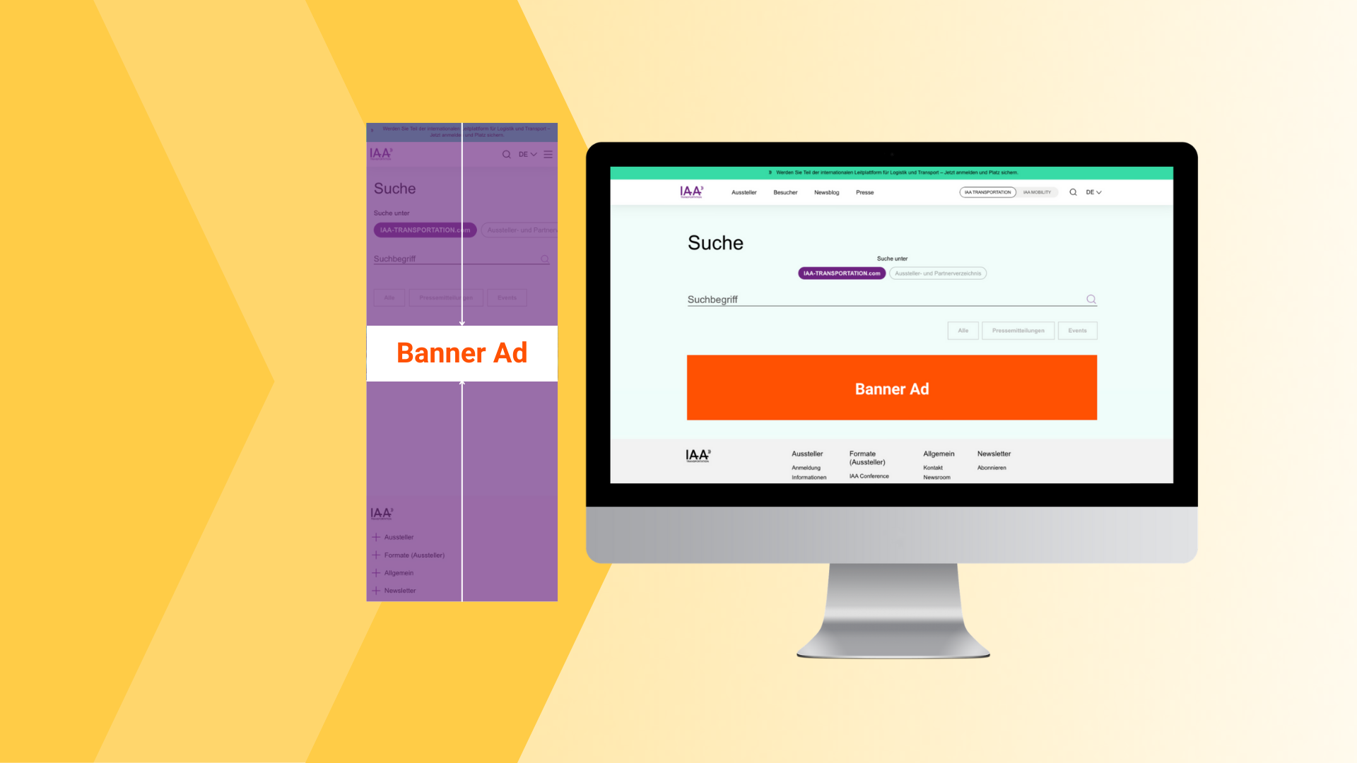 Banner Ad 3​ Search bar (Website)