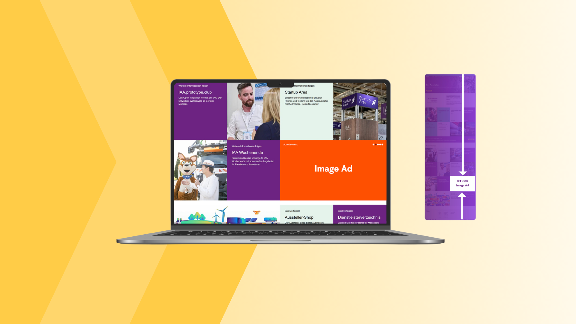 Image Ad Exhibitor & Visitor Overview Pages